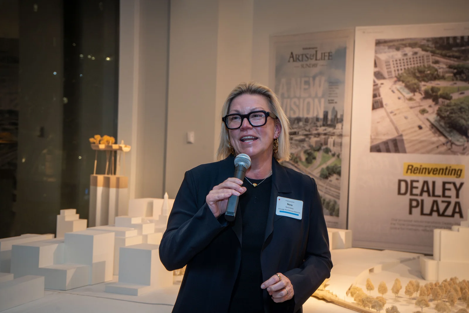 Speaker at the Chicago Architecture Biennial reception